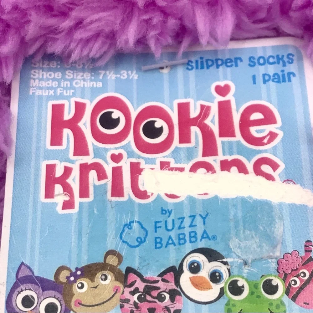 NWT Kookie Kritters Penguin Slipper Socks Toddler 7.5 - 3.5